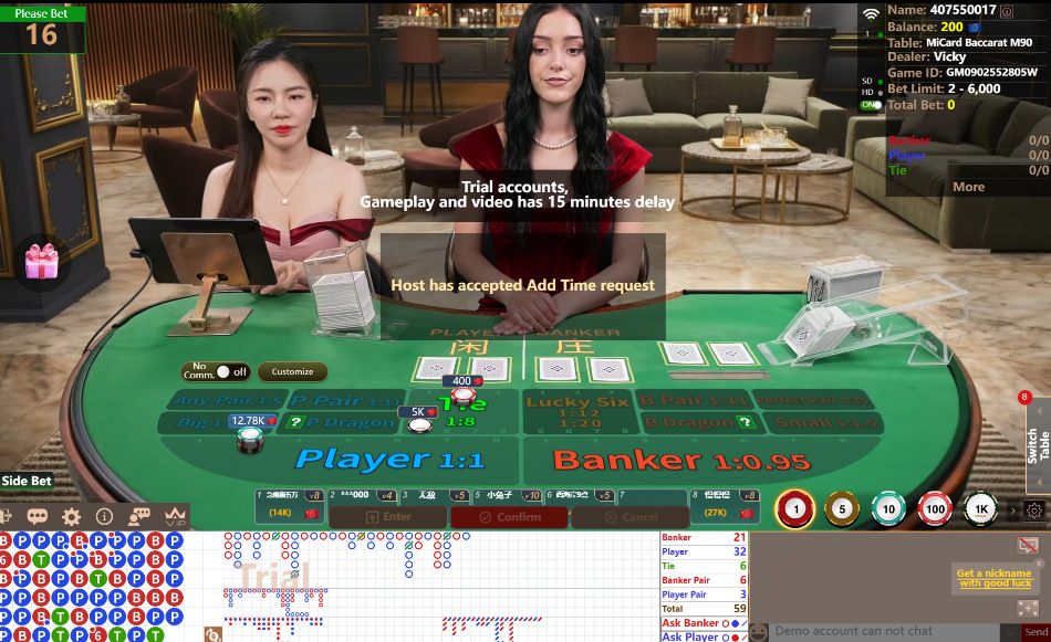Live MiCard Baccarat