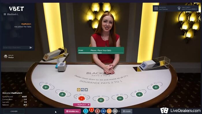 BetConstruct's Live Blackjack