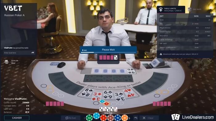 Live Russian Poker